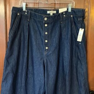BNWT BANANA REPUBLIC BARREL LEG BALLOON LEG BAGGY EXTRA WIDE LEG PALAZZO JEANS